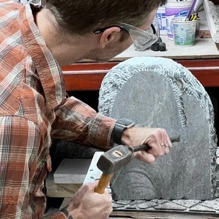 Stone Carving with Bethany Lee, a class project