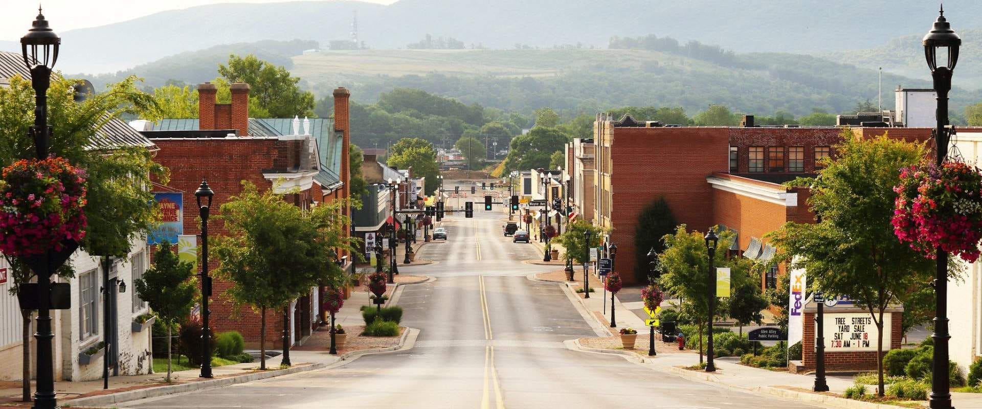 Main Street in downtown Waynesboro, Virginia